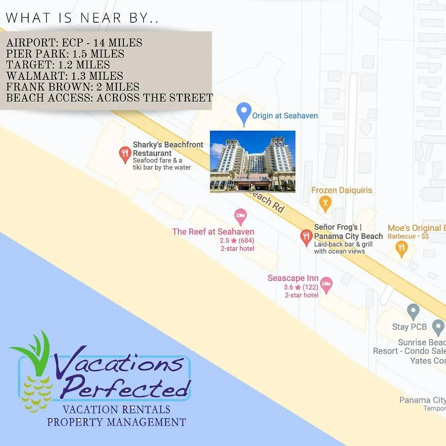 Origin At Seahaven 403 - Spacious 3 Bedroom Withsunset View! Free Fun! Condo Panama City Beach